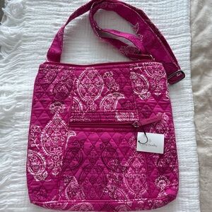 Vera Bradley Fuchsia Paisley Crossbody Bag